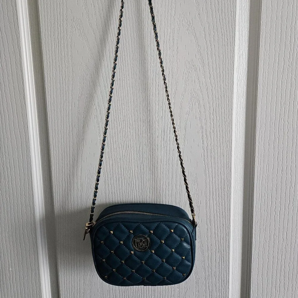 Badgley Mischka Quilted Studded Crossbody Camera Bag - Picture 10 of 10